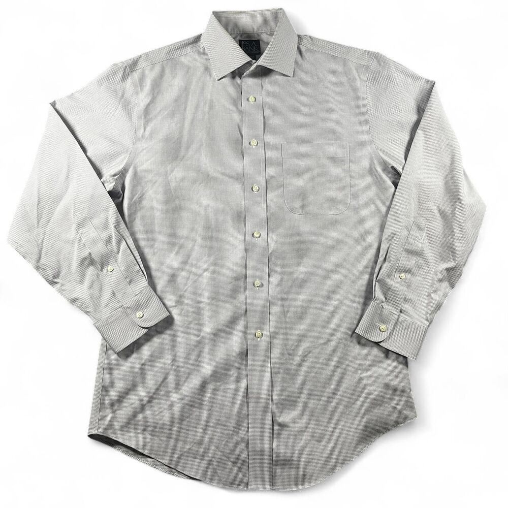 Jos-a-bank Men's Grey and Blue Shirt